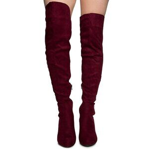 Red Knee-High Boots – Bold & Elegant